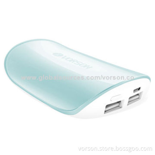 Original Design 6,000mAh Power Bank with Bi-color Injection Mold, Li-polymer Battery/Dual-USB OutputNew